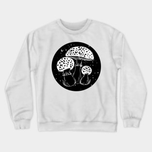 Amanitas night forest Crewneck Sweatshirt